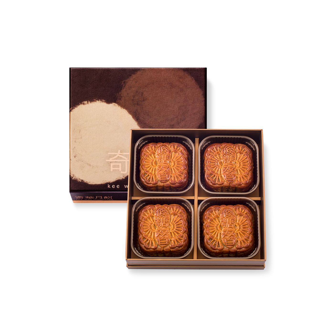 KeeWah Maltitol White Lotus Seed Paste Mooncake with 2 Yolks